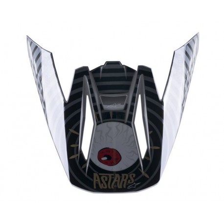 kšilt pro přilby S-M5 SOLAR FLARE, ALPINESTARS (černá/šedá, verze ECE 22.05)