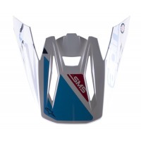 kšilt pro přilby S-M5 ACTION, ALPINESTARS (bílá/modrá/tmavě červená/černá, verze ECE 22.05)