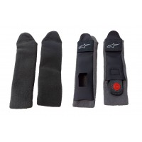 polstrované kryty řemínku zapínání pro přilby SUPERTECH R10, ALPINESTARS (1 pár)