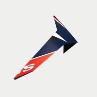 aerodynamický spoiler pro přilby SUPERTECH R10 TEAM standardní profil, ALPINESTARS (černá/červená/modrá/bílá)