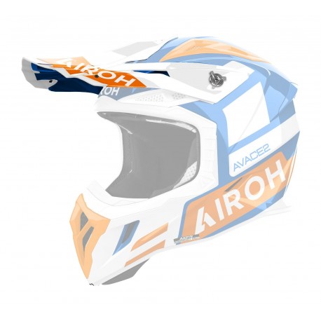 kšilt pro přilbu AVIATOR ACE 2, AIROH (Sake - oranžový lesklý)
