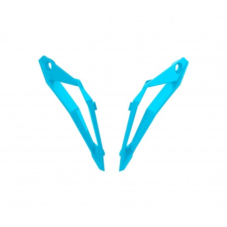 kryt bradové ventilace pro přilby AVIATOR 3, AIROH (Six Days Argentina 2023, světle modr)