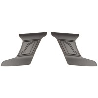 čelní kryty vrchní ventilace pro přilby Cyklon, CASSIDA - ČR (stříbrná titatnium matná, pár)