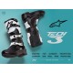 boty TECH 3, ALPINESTARS (černé/bílé) 2025