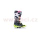 boty TECH 7, ALPINESTARS (černá/modrá/růžová/žlutá fluo)