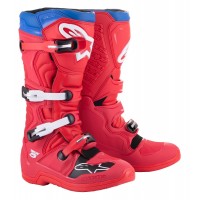 boty TECH 5, ALPINESTARS (červená/modrá/bílá/černá) 2025