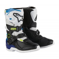boty TECH 3S KIDS, ALPINESTARS, dětské (bílá/černá/modrá) 2025