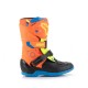 boty TECH 3S KIDS, ALPINESTARS, dětské (oranžová fluo/modrá/žlutá fluo/černá) 2025