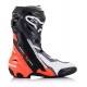 boty SUPERTECH R, ALPINESTARS (černá/červená fluo/bílá/šedá) 2025