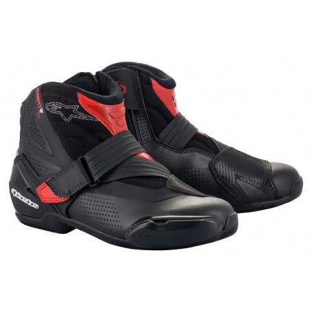 boty SMX-1 R VENTED, ALPINESTARS (černá/červená, perforovaná obšívka) 2025