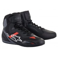 boty FASTER-3 RIDEKNIT, ALPINESTARS (černá/šedá/červená) 2025