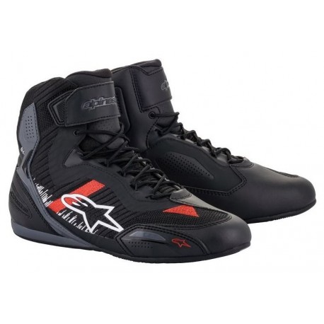 boty FASTER-3 RIDEKNIT, ALPINESTARS (černá/šedá/červená) 2025