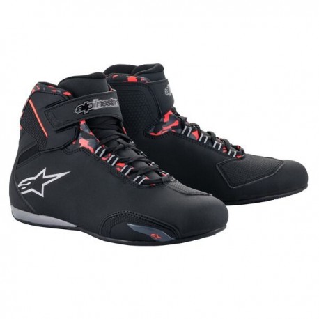 boty SEKTOR WATERPROOF, ALPINESTARS (černá/červená/šedá/camo) 2025