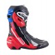 boty SUPERTECH R HONDA kolekce, ALPINESTARS (černá/červená fluo/modrá/bílá) 2025