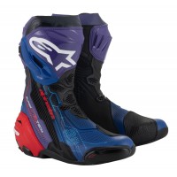 boty SUPERTECH R VENTED limitovaná edice MARTINATOR JORGE MARTIN, ALPINESTARS (modrá/fialová/červená/černá) 2025