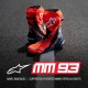 boty SUPERTECH R VENTED limitovaná edice MM93 MARC MARQUEZ, ALPINESTARS (červená fluo/tmavě modrá/černá) 2025