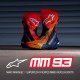 boty SUPERTECH R VENTED limitovaná edice MM93 MARC MARQUEZ, ALPINESTARS (červená fluo/tmavě modrá/černá) 2025