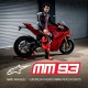 boty SUPERTECH R VENTED limitovaná edice MM93 MARC MARQUEZ, ALPINESTARS (červená fluo/tmavě modrá/černá) 2025