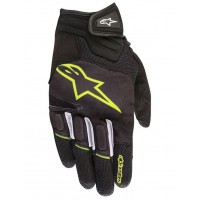 rukavice ATOM, ALPINESTARS (černé/žluté fluo) 2025