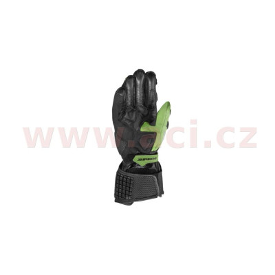 rukavice CARBO 5, SPIDI (černé/zelené)