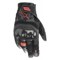 rukavice SMX Z DRYSTAR, ALPINESTARS (černá/červená fluo) 2025