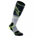 ponožky MX PRO, ALPINESTARS (černá/žlutá fluo/šedá) 2025