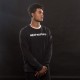mikina LINEAR CREW FLEECE, ALPINESTARS (černá/bílá)