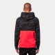 mikina CAMO BLOCK HOODIE, ALPINESTARS (šedá camo/červená fluo)