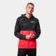 mikina CAMO BLOCK HOODIE, ALPINESTARS (šedá camo/červená fluo)