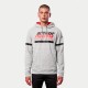 mikina CLUB HOODIE, ALPINESTARS (šedá/černá/červená)