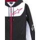 mikina SESSIONS 3 HOODIE, ALPINESTARS (černá/bílá/červená)