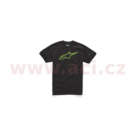triko AGELESS krátký rukáv, ALPINESTARS (černé/zelené)