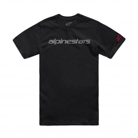 triko LINEAR WORDMARK 2.0 CSF, ALPINESTARS (černá/šedá/červená)