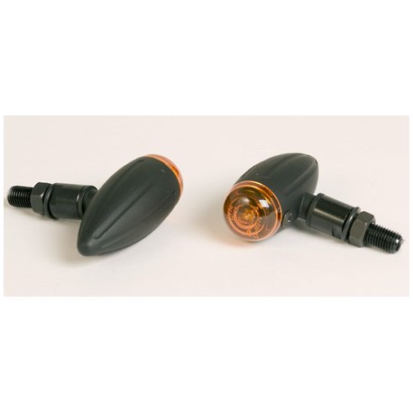 Moto blinkry Bullet Grooved černé