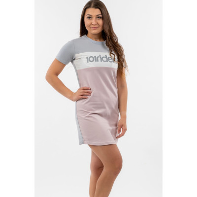 dlouhé triko T-DRESS 22, 101 RIDERS (růžová/šedá) dámské