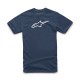 triko AGELESS CLASSIC TEE, ALPINESTARS (modrá/bílá)