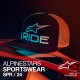 kšiltovka RIDE 4.0 TRUCKER, ALPINESTARS (černá/bílá/červená)
