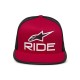 kšiltovka RIDE 4.0 TRUCKER, ALPINESTARS (červená/černá/bílá)