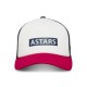 kšiltovka CLARIFIED FOAM TRUCKER, ALPINESTARS (bílá/červená)
