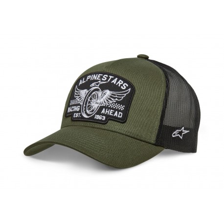 kšiltovka HERITAGE PATCH TRUCKER, ALPINESTARS (zelená/černá)
