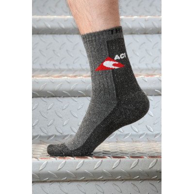 Ponožky černošedé termo, silné ACI (1 pár)