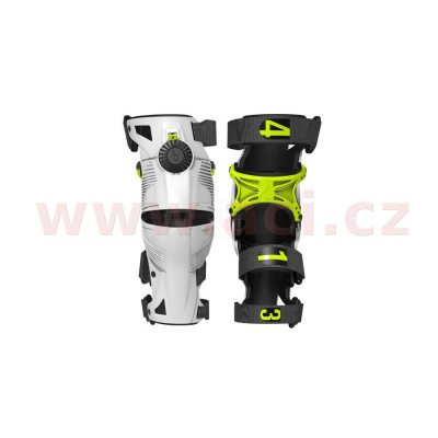 kolenní ortézy X8 sada L/P, MOBIUS - USA (bílá/žlutá)