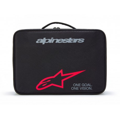 kufr na brýle SUPERTECH VISION, ALPINESTARS (černá/červená, kapacita 4 ks brýlí a příslušenství)
