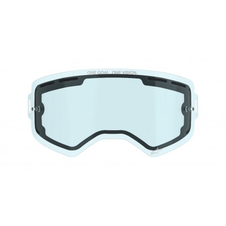 plexi pro brýle SUPERTECH, ALPINESTARS (dvojité antifog modré)