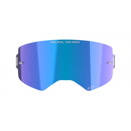 plexi pro brýle SUPERTECH, ALPINESTARS (zrcadlové modré ABSOLUTE VISION™)