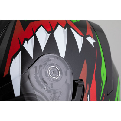 Integrální přilba Orbit StriX, CASSIDA (červená/zelená/šedá/bílá/černá) 2025