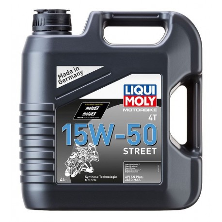 LIQUI MOLY Motorbike 4T 15W50 Street, polosyntetický motorový olej 4 l