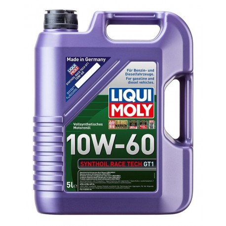 LIQUI MOLY Synthoil, Race Tech GT1 10W60,plně syntetický motorový olej 5L