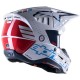přilba S-M5 ACTION, ALPINESTARS (bílá/modrá/tmavě červená/černá)