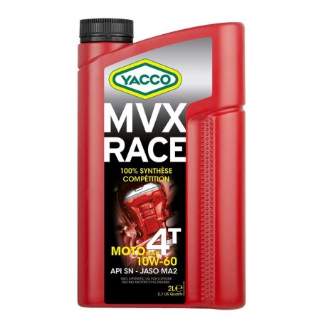 Motorový olej YACCO MVX RACE 4T 10W60, YACCO (2 l)